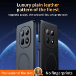 Xiaomi Redmi Note 15 4G (Global) Magnetiskt skal Läderbelagt TPU + PC mobilskal