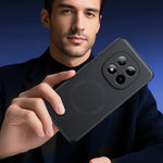 For Xiaomi Redmi Note 15 Pro 4G (Global) Magnetic Case Leather Coated TPU + PC Phone Cover