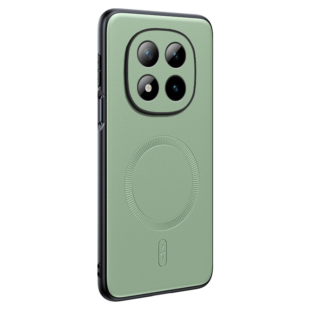 Xiaomi Redmi Note 15 Pro 4G (Global) Magnetiskt Skal Läderbelagd TPU + PC mobilskal