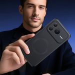 For Honor Power2 5G Magnetic Case Leather Coated TPU + PC Phone Cover