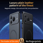 For Honor Power2 5G Magnetic Case Leather Coated TPU + PC Phone Cover