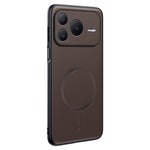 For Honor Power2 5G Magnetic Case Leather Coated TPU + PC Phone Cover