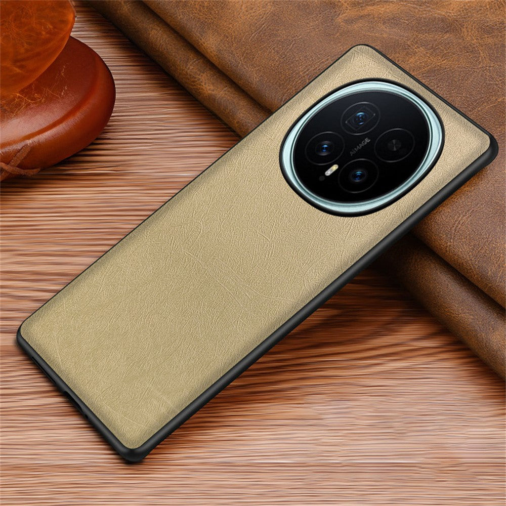 For Honor Magic8 5G Case Silk-Textured PU Leather Coated PC TPU Protective Phone Back Cover