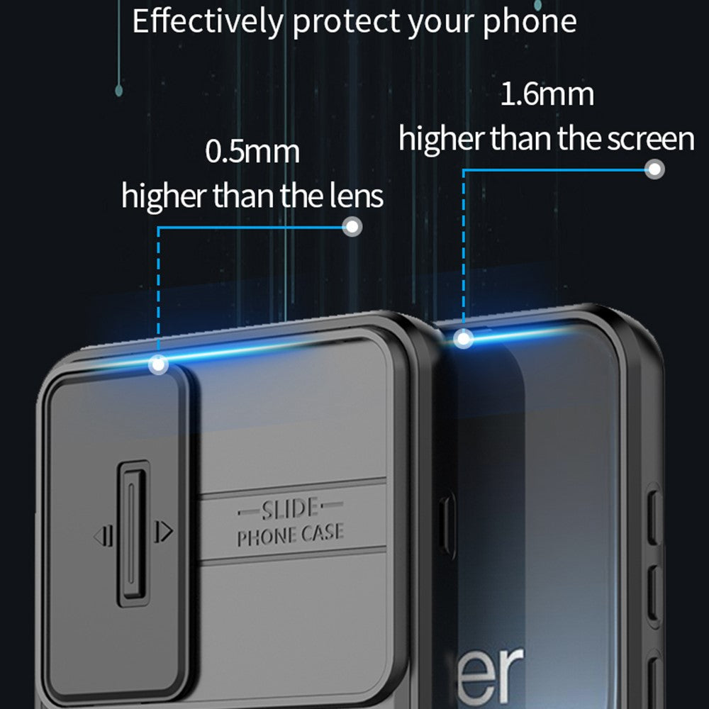 OnePlus Nord 5 5G / Ace 5 Ultra 5G-skal PC + TPU-stativ med mobilskydd och linsskydd
