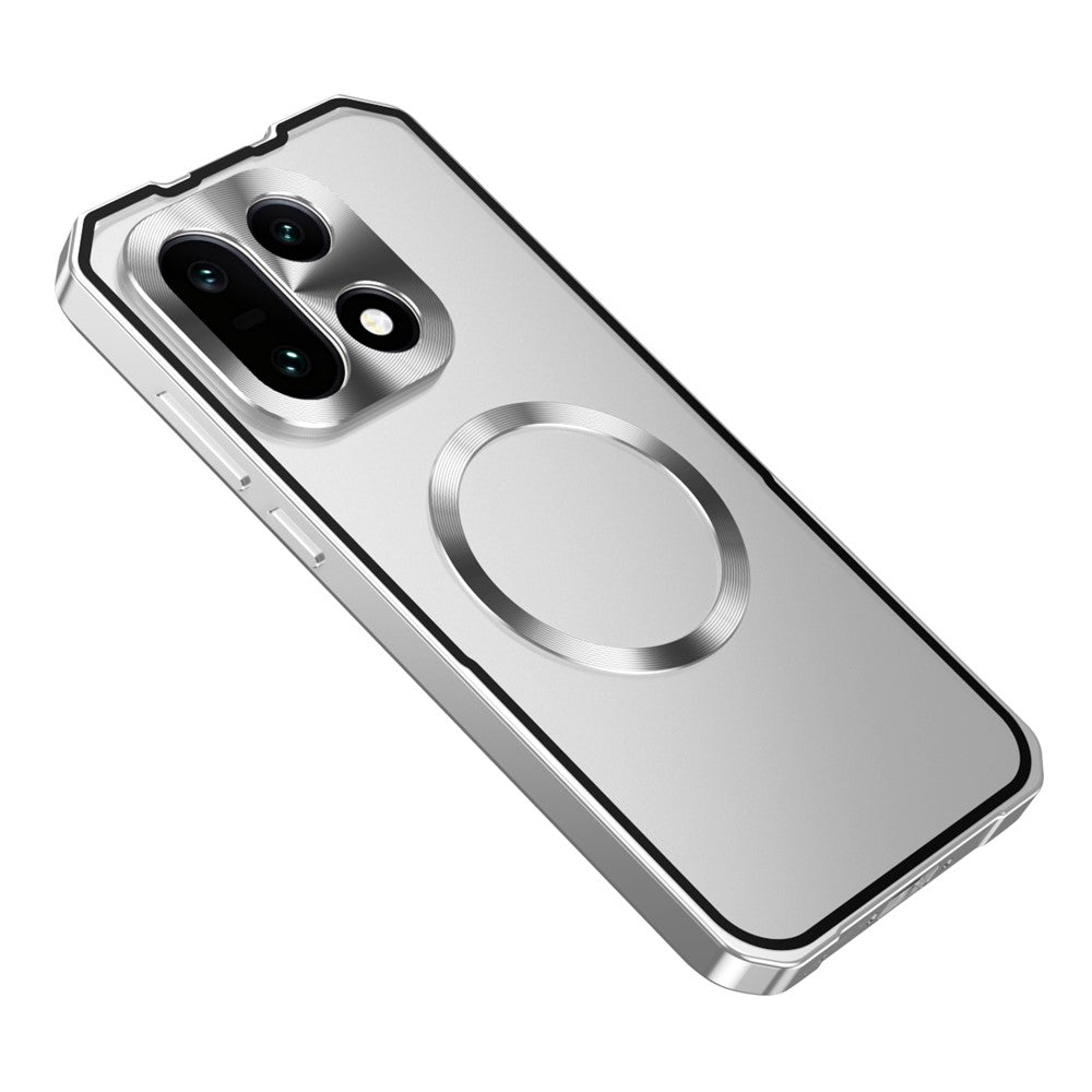 OnePlus 15 5G Magnetiskt Skal Hårt PC Metallram Frostat mobil Baksida