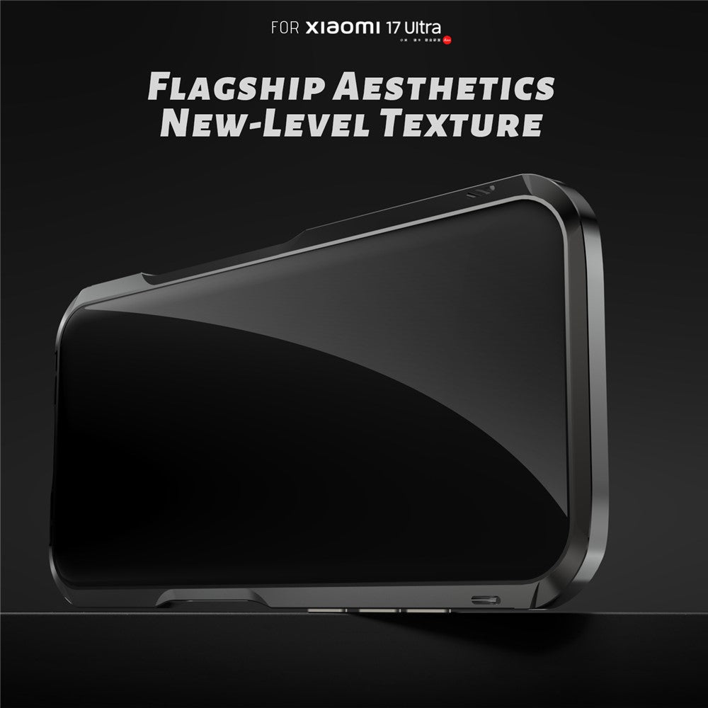 LUPHIE For Xiaomi 17 Ultra 5G Case Metal Bumper Frame Shockproof Phone Cover