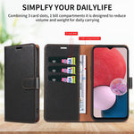 Samsung Galaxy S26+ skal magnetiskt RFID-blockerande läderplånboksfodral