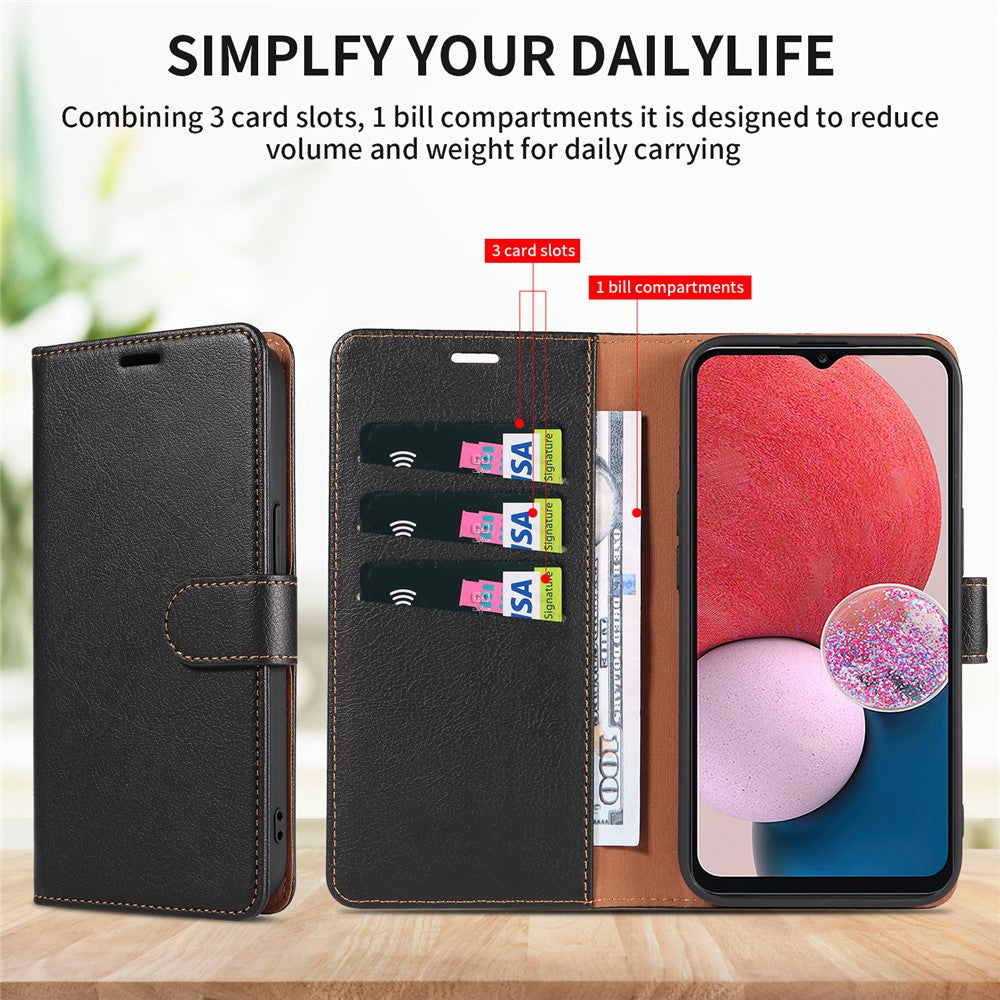 Samsung Galaxy S26+ skal magnetiskt RFID-blockerande läderplånboksfodral