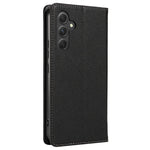 Til Samsung Galaxy A37 5G Etui Magnetisk Litchi Tekstur Pung Læder Telefoncover med Håndrem