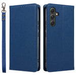 Til Samsung Galaxy A37 5G Etui Magnetisk Litchi Tekstur Pung Læder Telefoncover med Håndrem