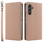 Til Samsung Galaxy A37 5G Etui Magnetisk Litchi Tekstur Pung Læder Telefoncover med Håndrem