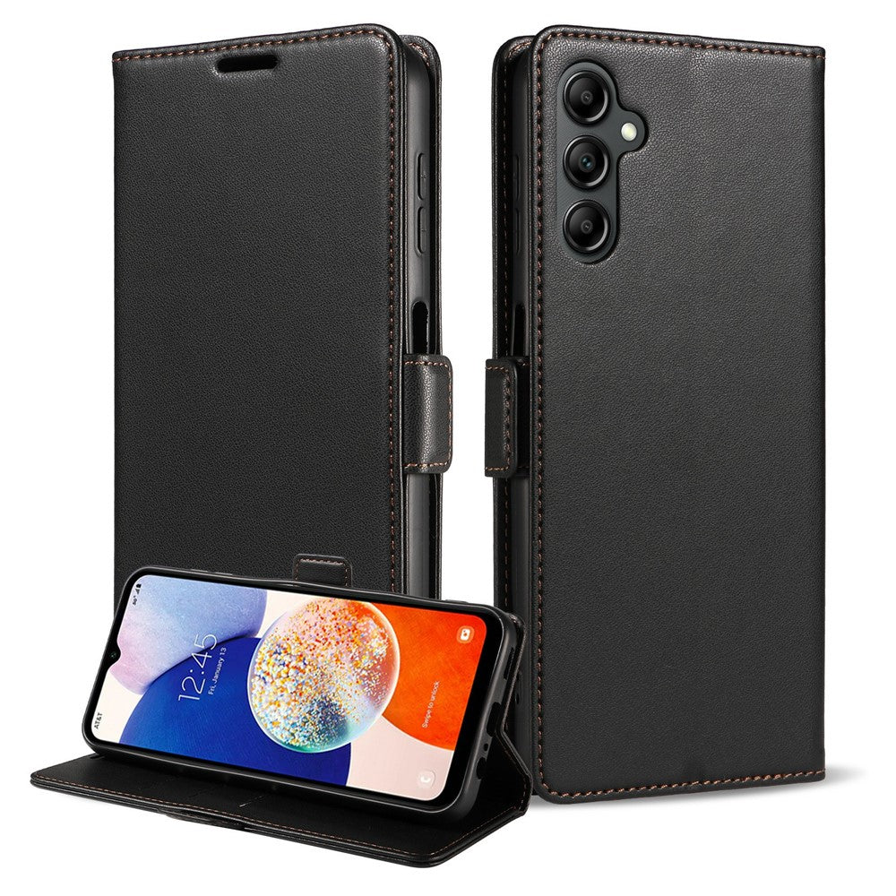 Til Samsung Galaxy A37 5G Etui Side Magnetlås RFID-blokerende Telefonpung i Læder