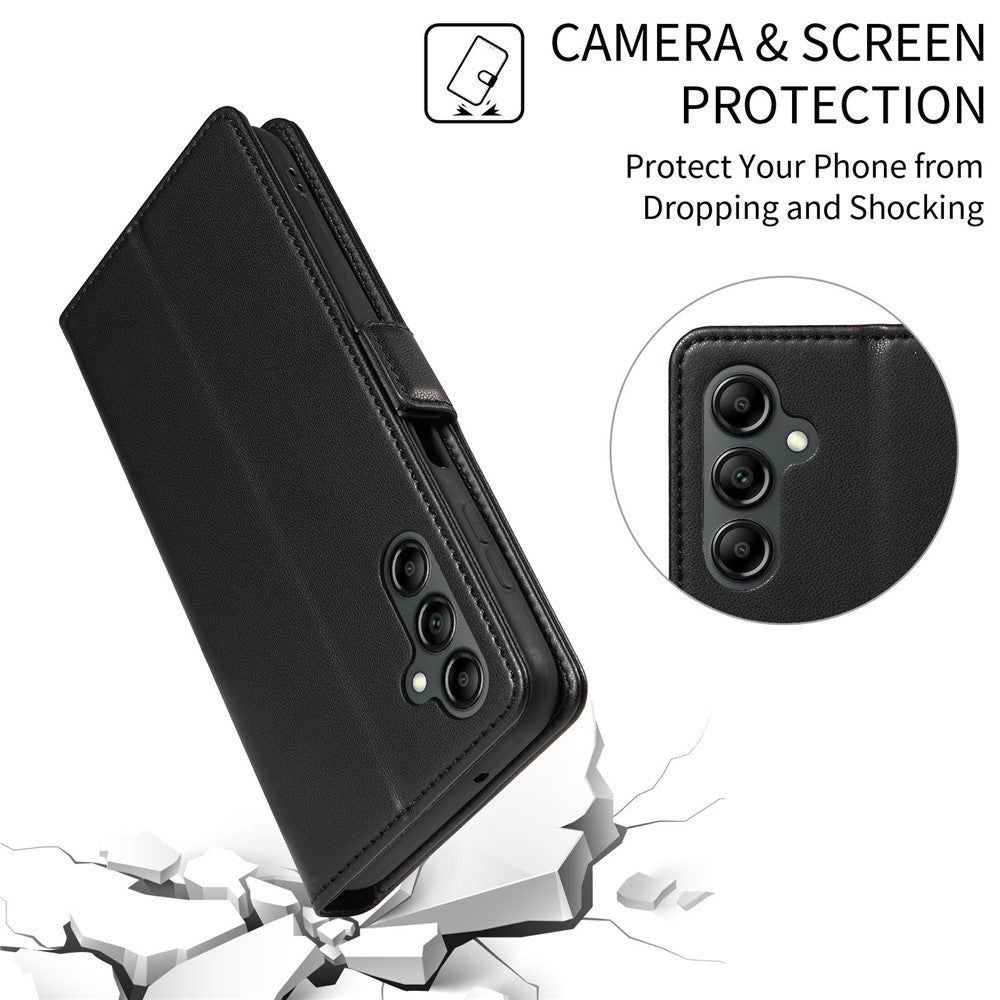 Til Samsung Galaxy A37 5G Etui Side Magnetlås RFID-blokerende Telefonpung i Læder