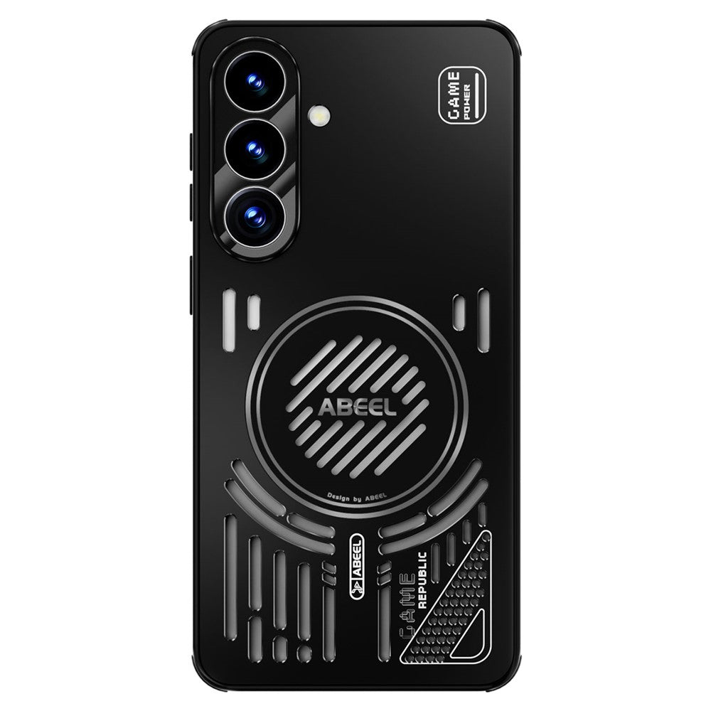 ABEEL magnetisk cover til Samsung Galaxy S26+ i aluminiumslegering + PC + TPU med huldesign og varmeafledning