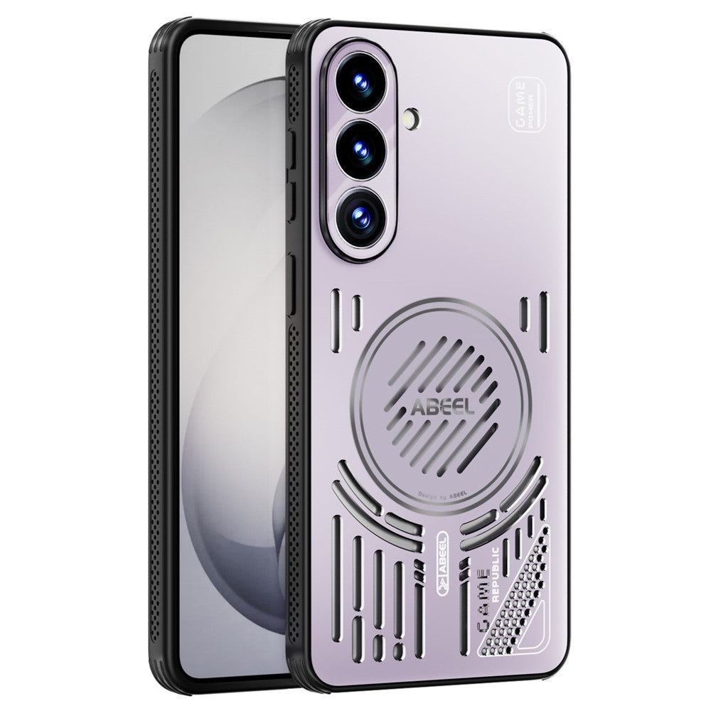ABEEL magnetisk cover til Samsung Galaxy S26+ i aluminiumslegering + PC + TPU med huldesign og varmeafledning