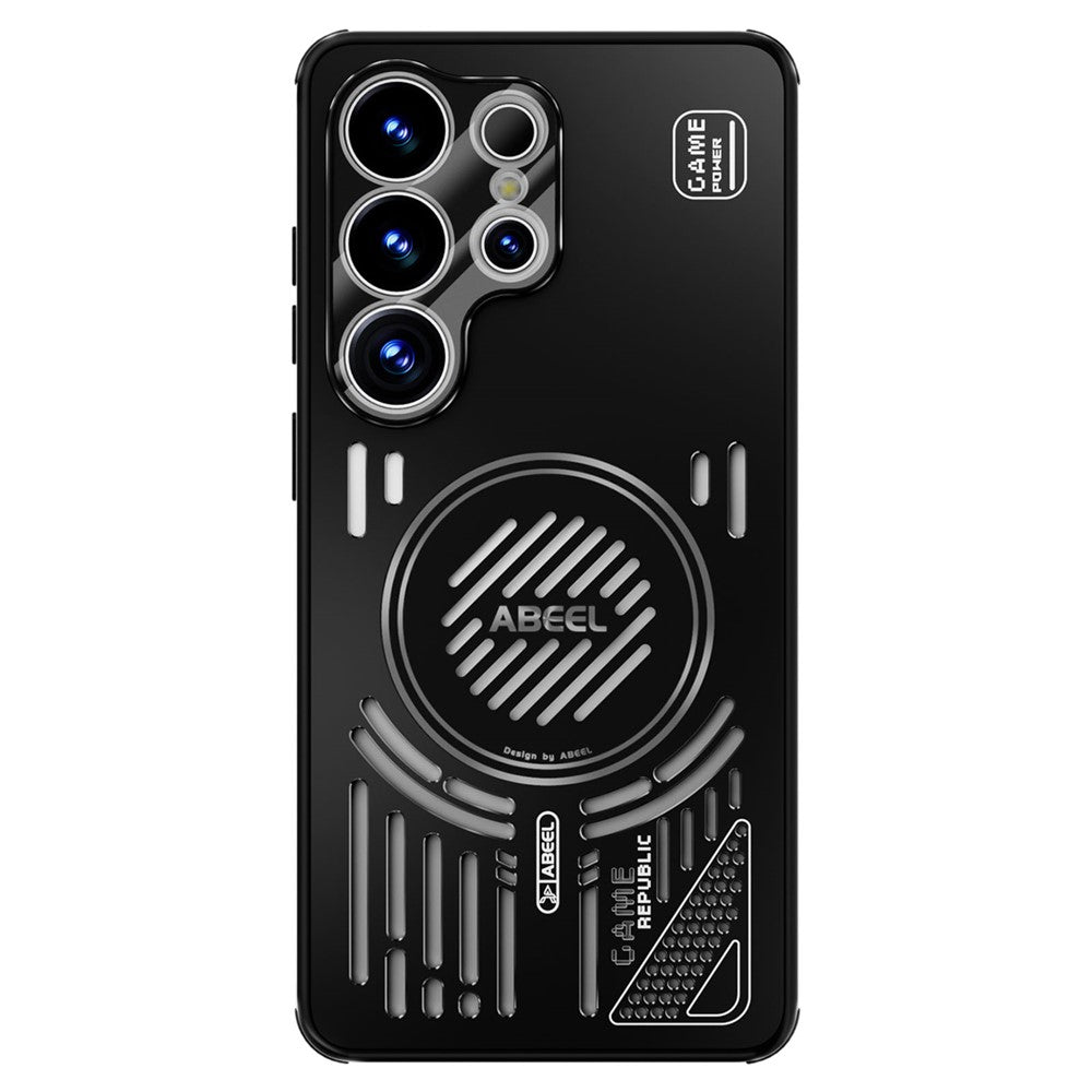 ABEEL För Samsung Galaxy S26 Ultra Magnetiskt Skal Aluminiumlegering + PC + TPU Ihåligt Värmeavledande mobilskal