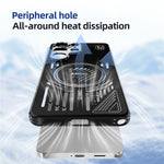 ABEEL För Samsung Galaxy S26 Ultra Magnetiskt Skal Aluminiumlegering + PC + TPU Ihåligt Värmeavledande mobilskal