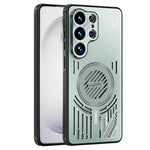 ABEEL För Samsung Galaxy S26 Ultra Magnetiskt Skal Aluminiumlegering + PC + TPU Ihåligt Värmeavledande mobilskal