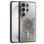 ABEEL För Samsung Galaxy S26 Ultra Magnetiskt Skal Aluminiumlegering + PC + TPU Ihåligt Värmeavledande mobilskal