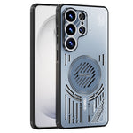 ABEEL För Samsung Galaxy S26 Ultra Magnetiskt Skal Aluminiumlegering + PC + TPU Ihåligt Värmeavledande mobilskal