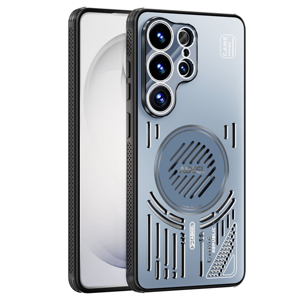 ABEEL För Samsung Galaxy S26 Ultra Magnetiskt Skal Aluminiumlegering + PC + TPU Ihåligt Värmeavledande mobilskal