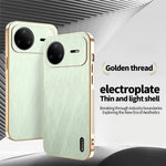 KADEM For Huawei nova 15 Pro 5G Case Electroplating Silk Texture PU + TPU Phone Back Cover