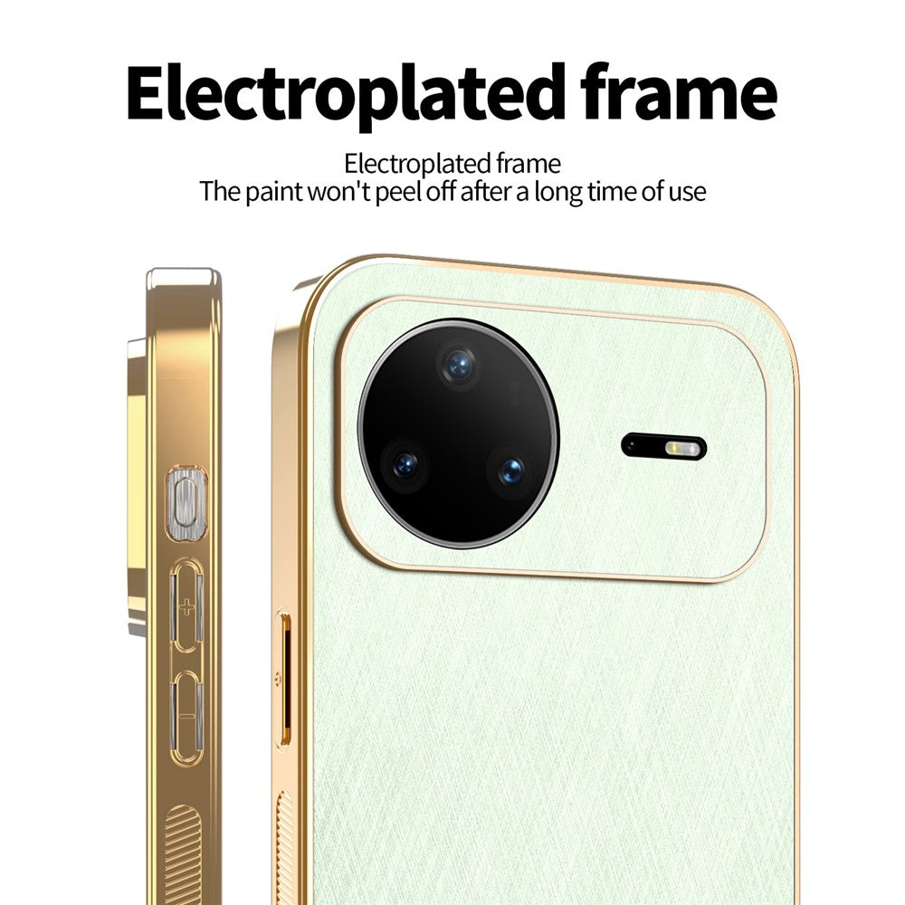 KADEM For Huawei nova 15 Pro 5G Case Electroplating Silk Texture PU + TPU Phone Back Cover