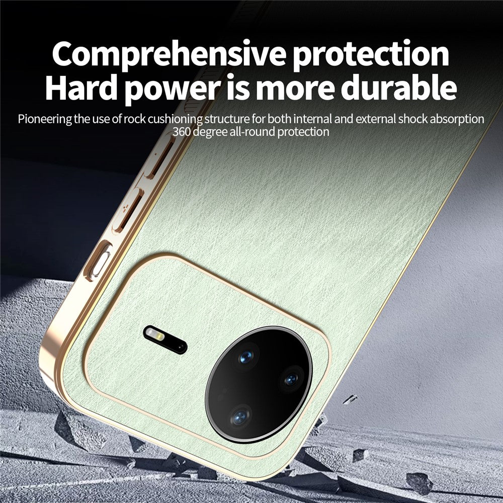 KADEM For Huawei nova 15 Pro 5G Case Electroplating Silk Texture PU + TPU Phone Back Cover