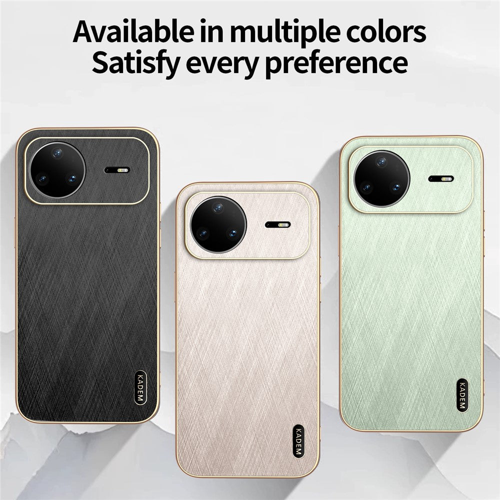 KADEM For Huawei nova 15 Pro 5G Case Electroplating Silk Texture PU + TPU Phone Back Cover