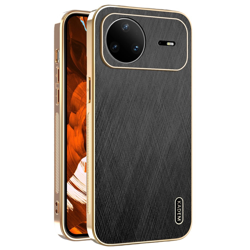 KADEM For Huawei nova 15 Pro 5G Case Electroplating Silk Texture PU + TPU Phone Back Cover