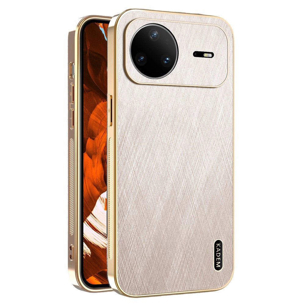 KADEM For Huawei nova 15 Pro 5G Case Electroplating Silk Texture PU + TPU Phone Back Cover
