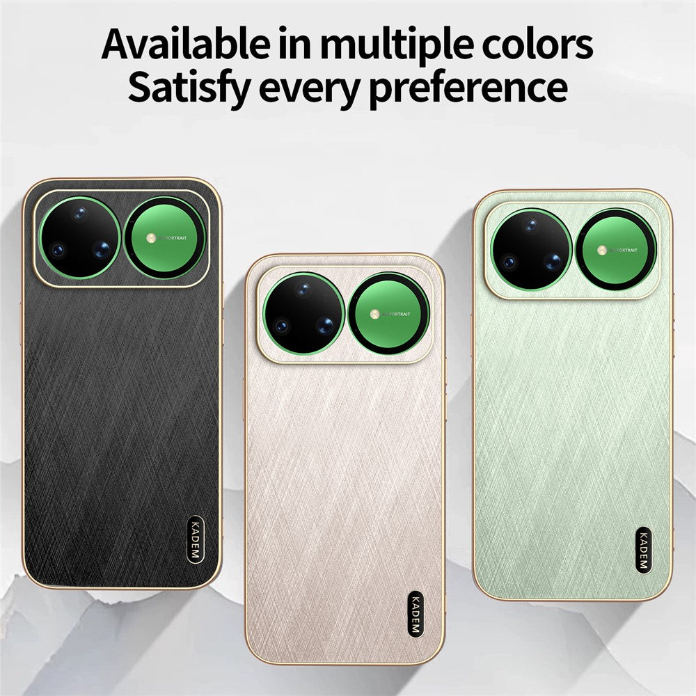 KADEM For Huawei nova 15 Ultra 5G Case Electroplating Silk Texture PU + TPU Phone Back Cover