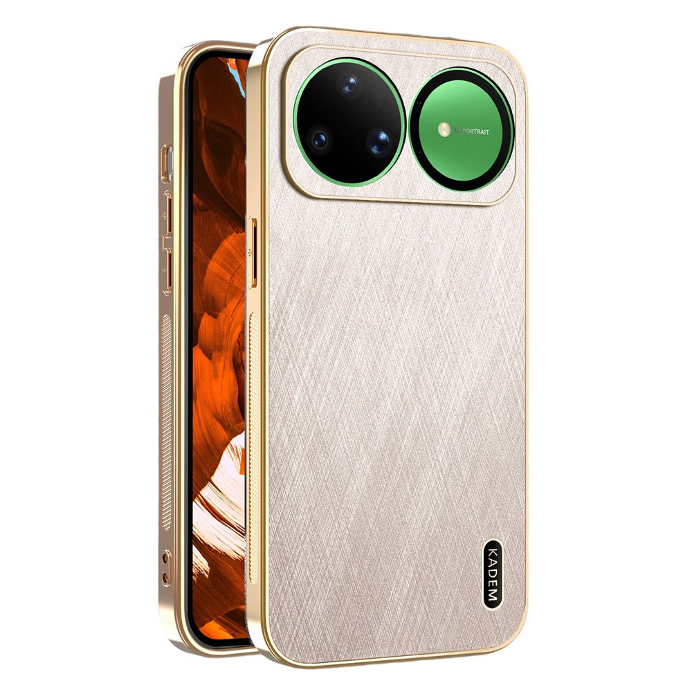 KADEM For Huawei nova 15 Ultra 5G Case Electroplating Silk Texture PU + TPU Phone Back Cover