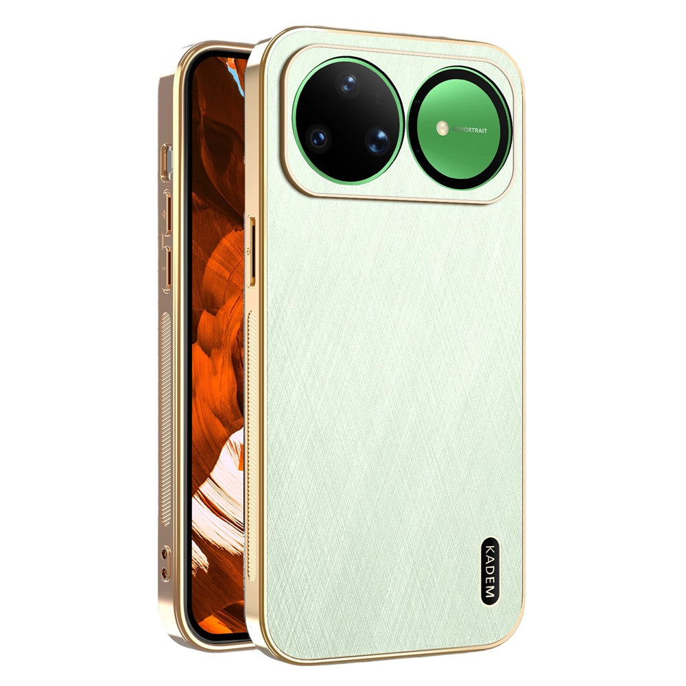 KADEM For Huawei nova 15 Ultra 5G Case Electroplating Silk Texture PU + TPU Phone Back Cover