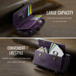 CASEME For Samsung Galaxy S26 Ultra Case  C39 RFID Blocking Zipper Wallet Stand Leather Cover with Strap
