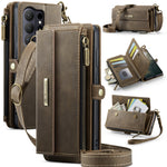 CASEME For Samsung Galaxy S26 Ultra Case  C39 RFID Blocking Zipper Wallet Stand Leather Cover with Strap
