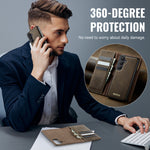 CASEME For Samsung Galaxy S26 Magnetic Case  C49 RFID Blocking Detachable Wallet Leather Phone Cover