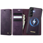 CASEME For Samsung Galaxy S26 Magnetic Case  C49 RFID Blocking Detachable Wallet Leather Phone Cover