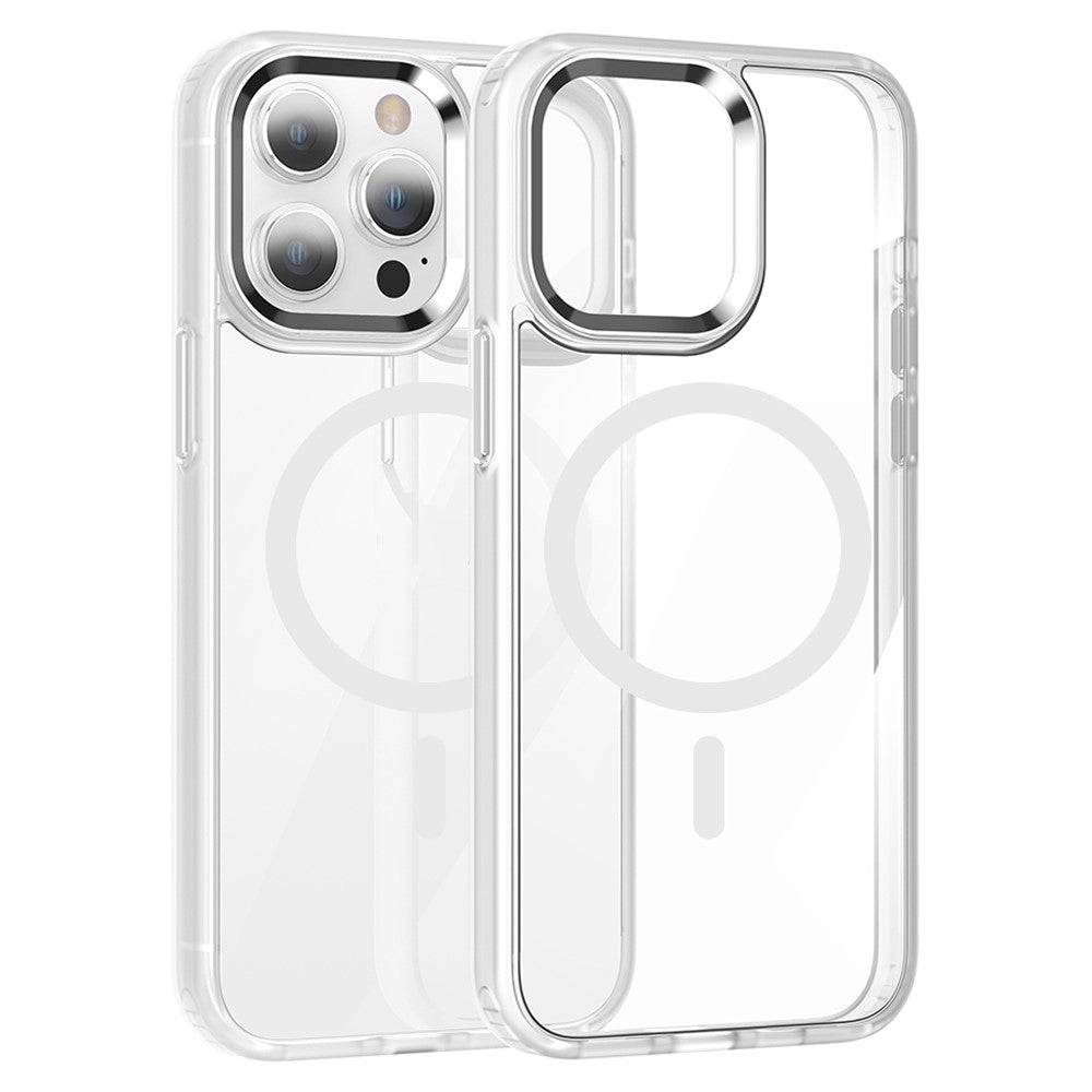 For iPhone 14 Pro Max Magnetic Case TPU + PC Clear Protective Phone Cover Compatible with MagSafe