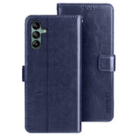 IDEWEI Til Samsung Galaxy A04s 4G (164.7mm) Telefonbeskyttelsescover Crazy Horse-tekstur Ridsefast PU-læder Flip Stand Pungcover