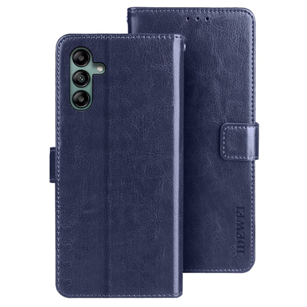 IDEWEI Til Samsung Galaxy A04s 4G (164.7mm) Telefonbeskyttelsescover Crazy Horse-tekstur Ridsefast PU-læder Flip Stand Pungcover