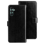 IDEWEI Til Samsung Galaxy A04s 4G (164.7mm) Telefonbeskyttelsescover Crazy Horse-tekstur Ridsefast PU-læder Flip Stand Pungcover