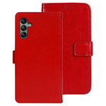 IDEWEI Til Samsung Galaxy A04s 4G (164.7mm) Telefonbeskyttelsescover Crazy Horse-tekstur Ridsefast PU-læder Flip Stand Pungcover