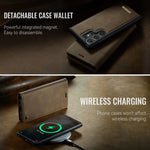 CASEME For Samsung Galaxy S26 Ultra Magnetic Case C49 RFID Blocking Detachable Wallet Leather Phone Cover