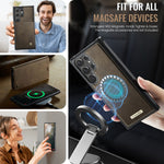 CASEME For Samsung Galaxy S26 Ultra Magnetic Case C49 RFID Blocking Detachable Wallet Leather Phone Cover