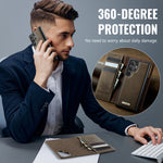 CASEME For Samsung Galaxy S26 Ultra Magnetic Case C49 RFID Blocking Detachable Wallet Leather Phone Cover