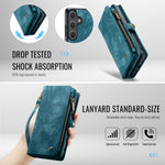CASEME For Samsung Galaxy S26 Phone Cases  008 Leather Cover with Detachable Wallet and Strap