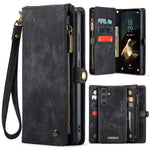 CASEME For Samsung Galaxy S26 Phone Cases  008 Leather Cover with Detachable Wallet and Strap