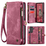 CASEME For Samsung Galaxy S26 Phone Cases  008 Leather Cover with Detachable Wallet and Strap