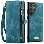 CASEME For Samsung Galaxy S26 Ultra Phone Cases  008 Leather Cover with Detachable Wallet and Strap